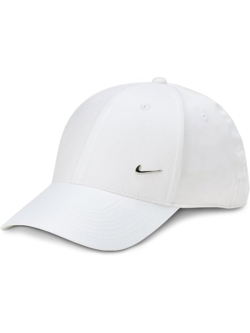 Unisex Structured Metal Swoosh Cap Hat | Adjustable Fit for Men & Women